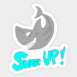 Cute Shark- Surfs Up! Sticker